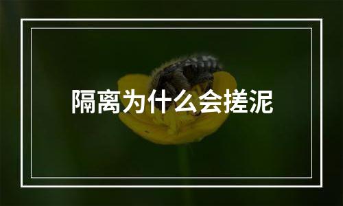 隔离为什么会搓泥