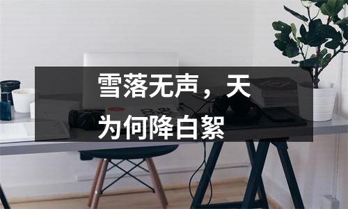 雪落无声，天为何降白絮