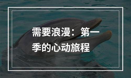 需要浪漫：第一季的心动旅程