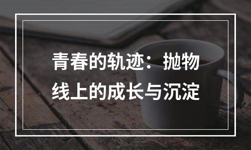 青春的轨迹：抛物线上的成长与沉淀