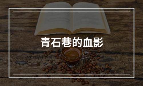青石巷的血影