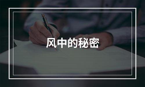 风中的秘密