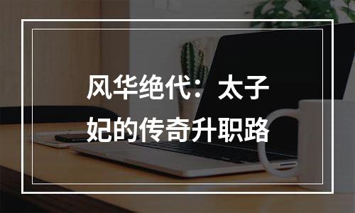 风华绝代：太子妃的传奇升职路