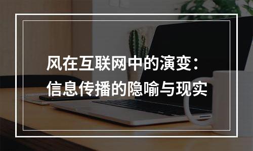 风在互联网中的演变：信息传播的隐喻与现实