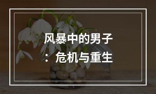 风暴中的男子：危机与重生