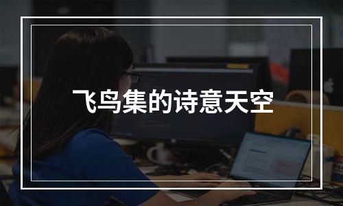 飞鸟集的诗意天空