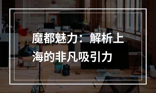 魔都魅力：解析上海的非凡吸引力