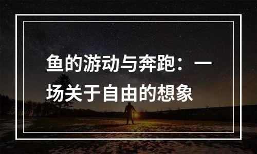 鱼的游动与奔跑：一场关于自由的想象