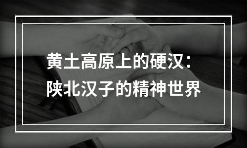 黄土高原上的硬汉：陕北汉子的精神世界