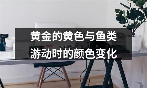 黄金的黄色与鱼类游动时的颜色变化