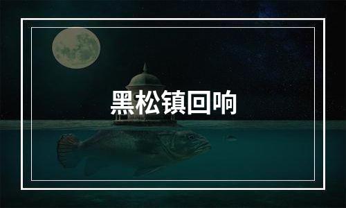 黑松镇回响