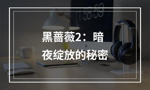 黑蔷薇2：暗夜绽放的秘密