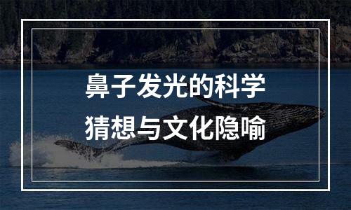 鼻子发光的科学猜想与文化隐喻