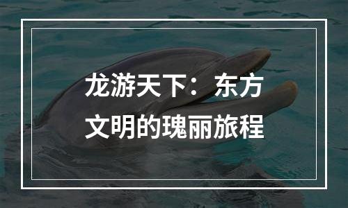 龙游天下：东方文明的瑰丽旅程