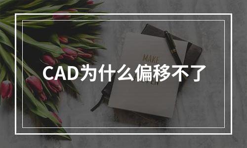 CAD为什么偏移不了
