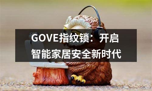 GOVE指纹锁：开启智能家居安全新时代