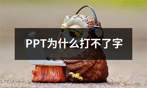 PPT为什么打不了字